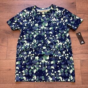 KIDS ADIDAS GREEN camo splatter top